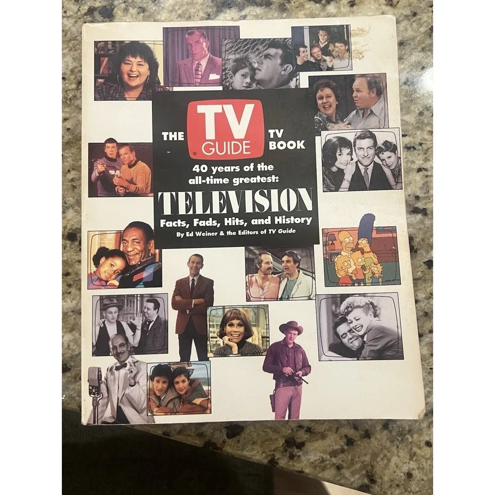 1992 The TV Guide TV Book 40 Yrs of the All-Time Greatest Facts Fads Hits 1st Ed